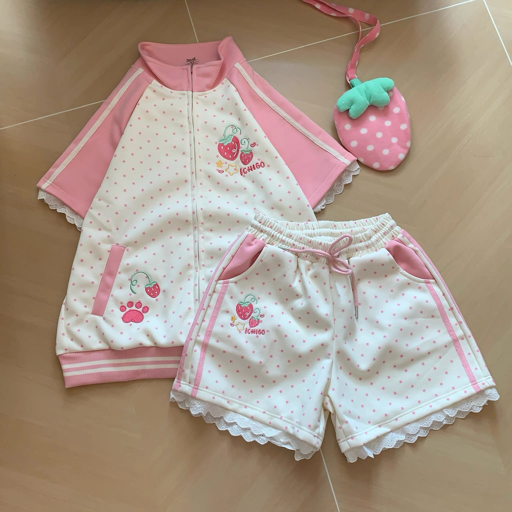Conjuntos Casuais Kawaii com J - Embellish Knit avaliação e preço
