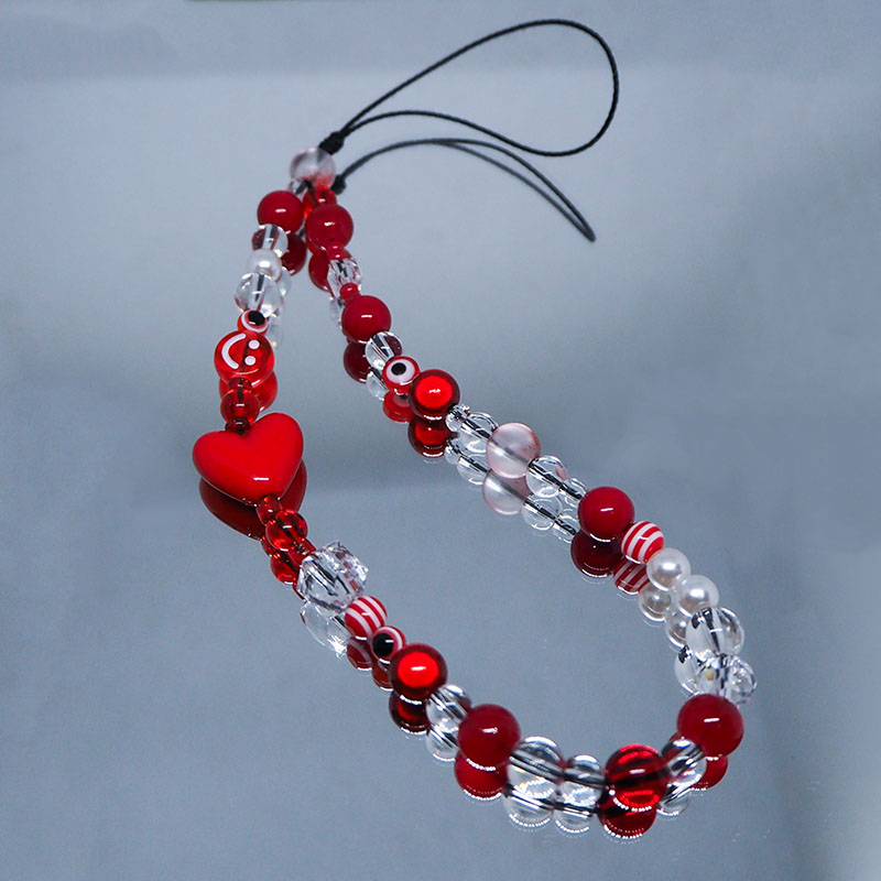 Correia vermelha clara do enca - Pearl Trim Chain avaliação e preço
