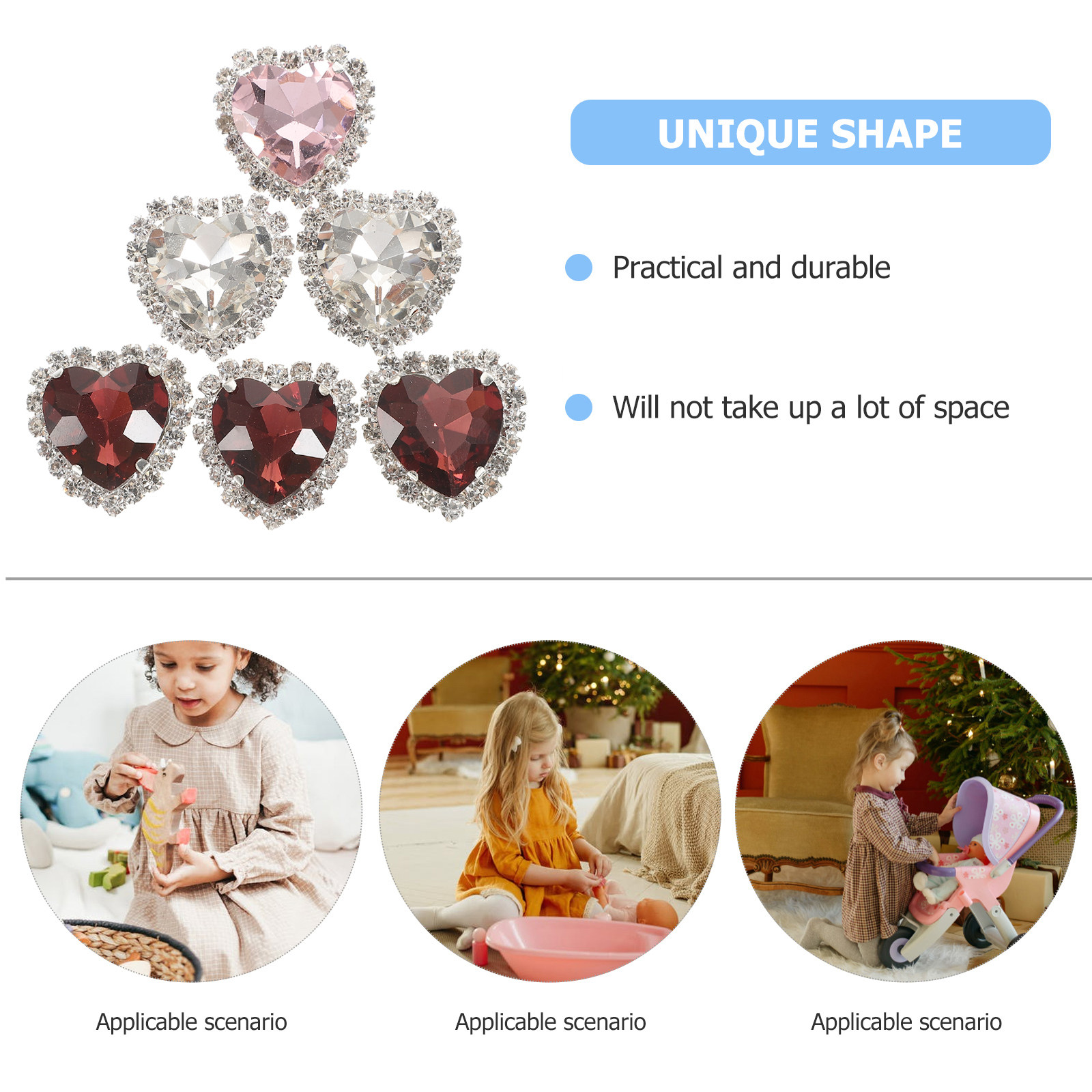 30 peças de strass em formato  - Embellishment Glue Craft avaliação e preço